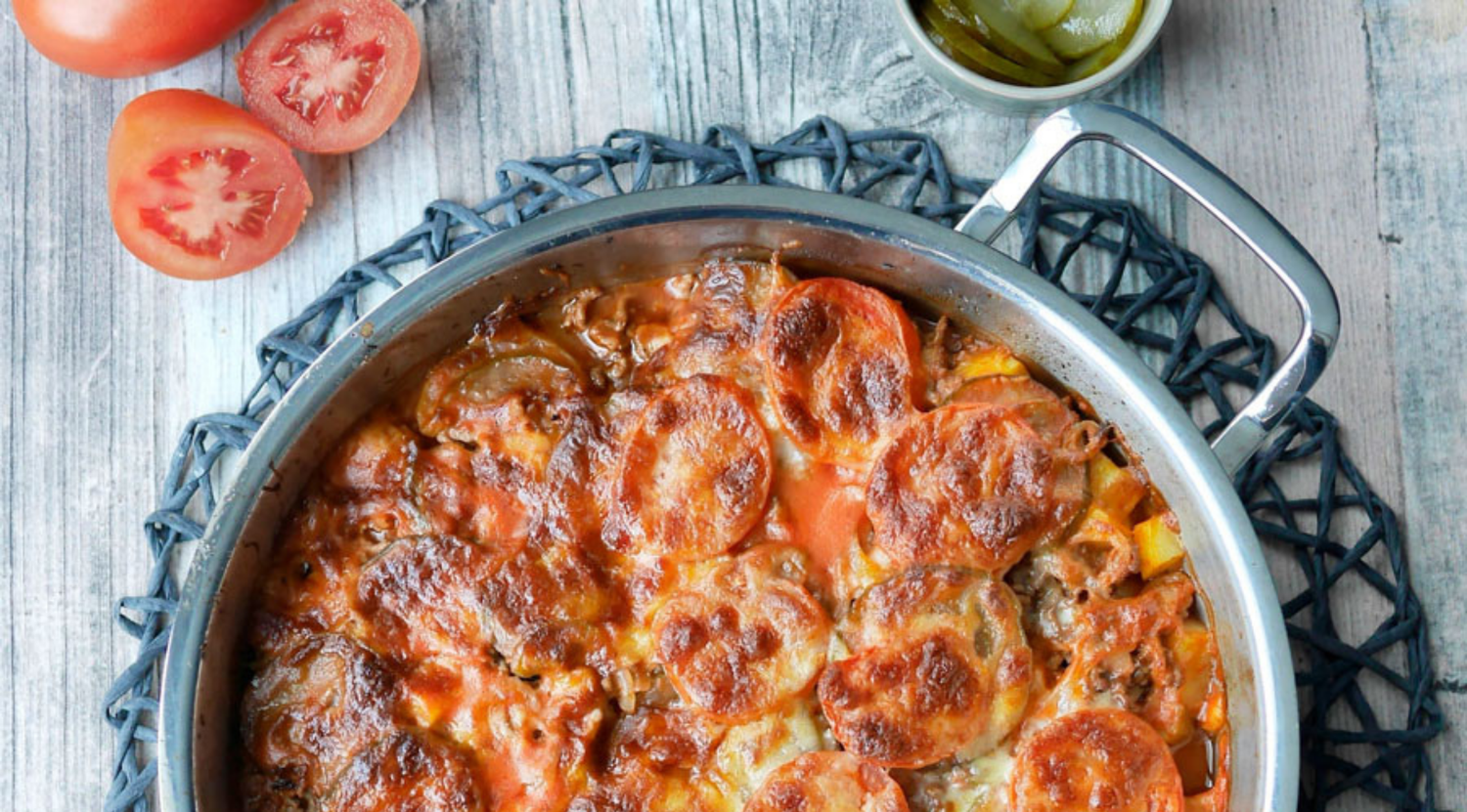 Cheeseburger-Kartoffel-Auflauf