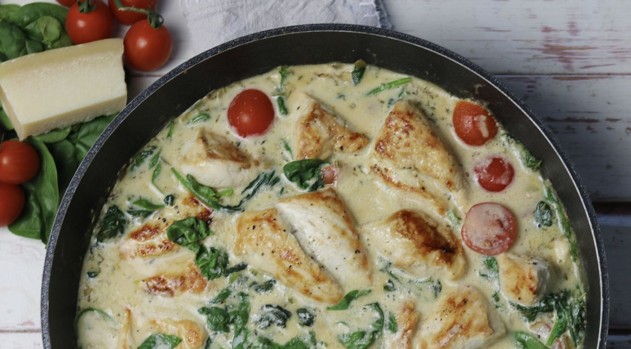 Hähnchen in Parmesan Sauce (Low Carb)