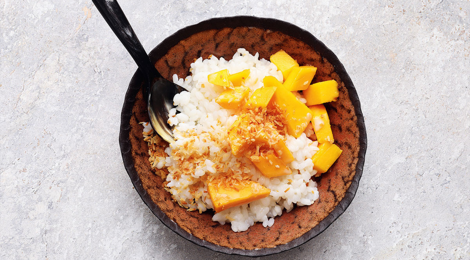 Klebreis mit Mango