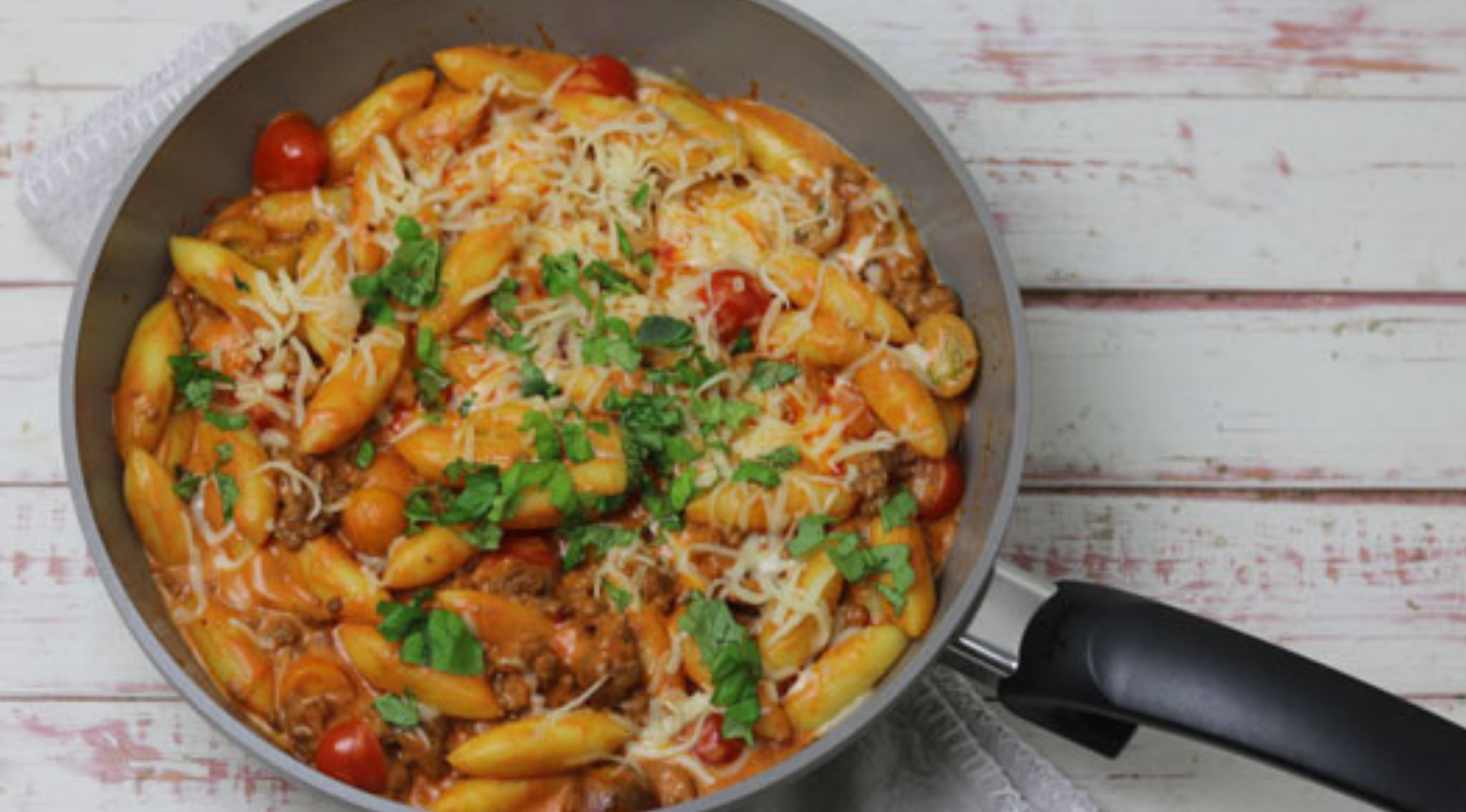 Schupfnudel-Hackfleisch Pfanne