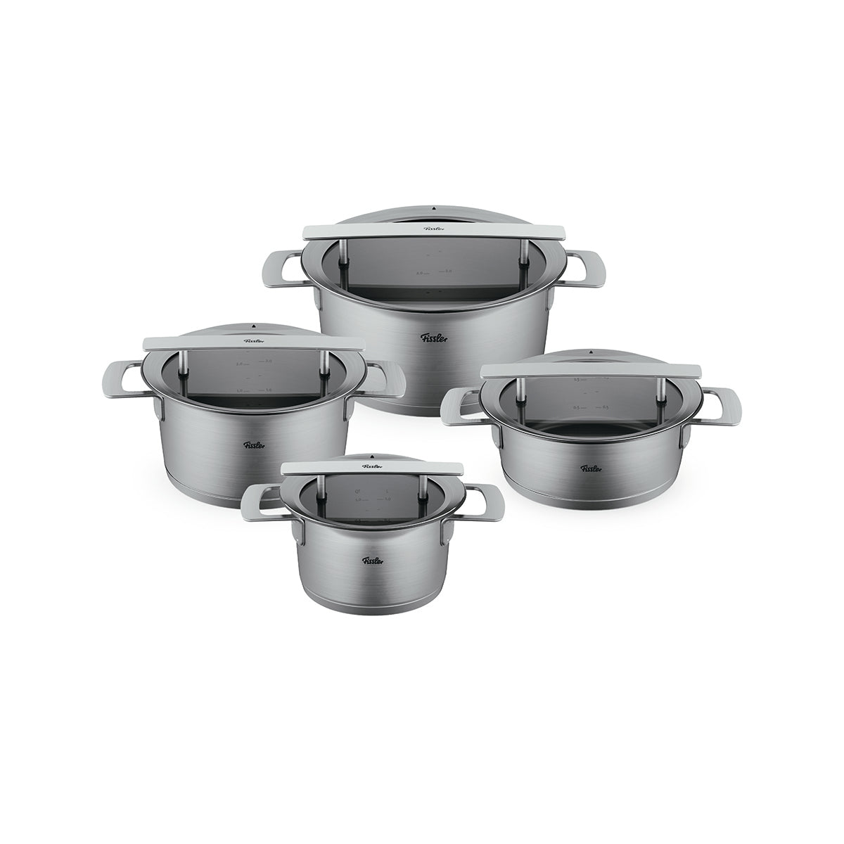 Phi Collection® 4-piece cookware set with glass lids