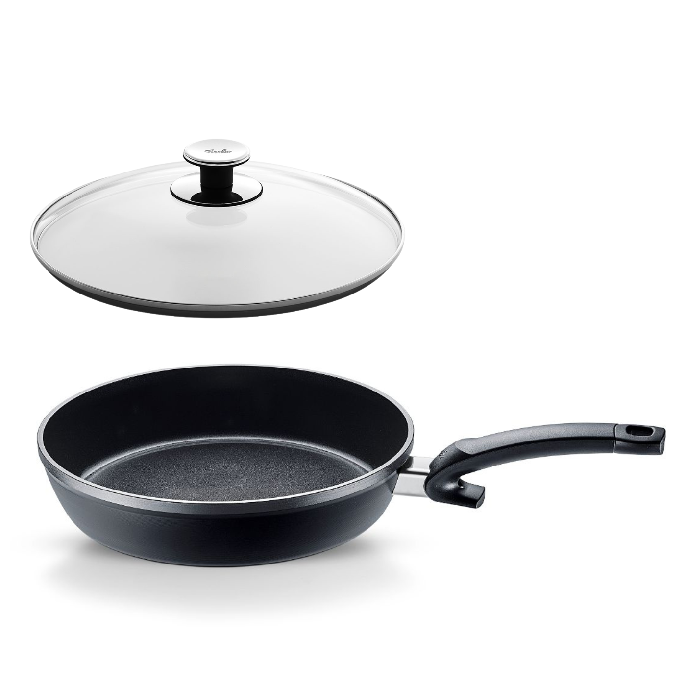 Fissler Ceratal Wokpan, 28cm orbit black (28 cm, Aluminium