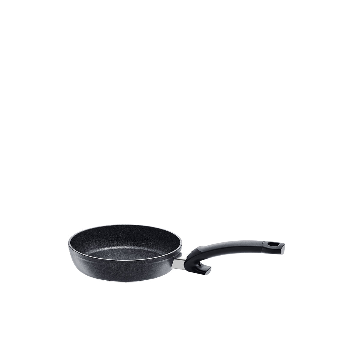 Fissler Adamant® Comfort Pan: High-quality non-stick pan with curved handle, "Made in Germany", modern and durable design.
