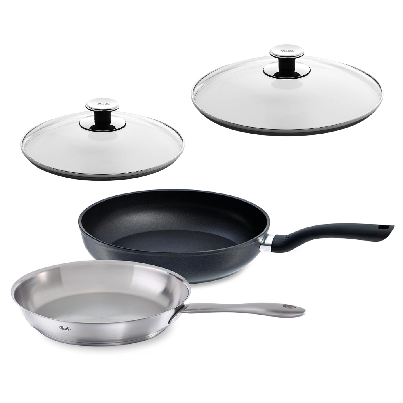 Fissler Catania 24cm フライパン Catania frying pan 24cm + Cenit frying pan 28cm 2-piece set with glass