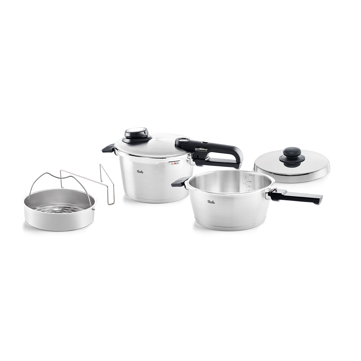Vitavit® Premium-Set of Pressure Skillet, 3.5 liters + Pressure 