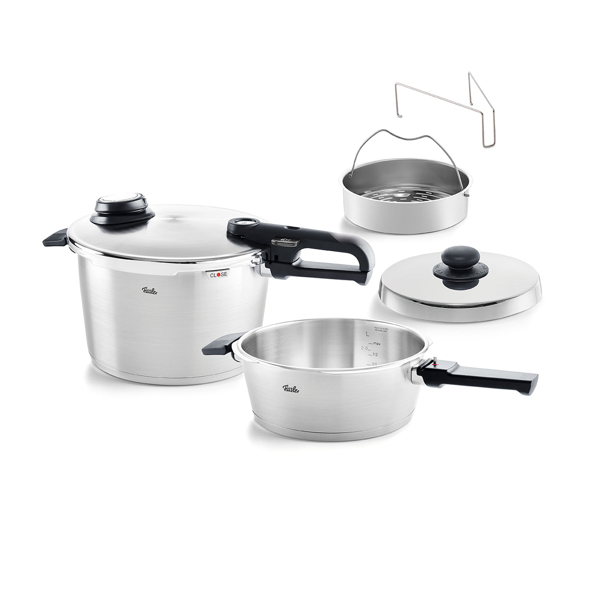 Vitavit® Premium - Set (Pressure Skillet 4l, Pressure Cooker 8l