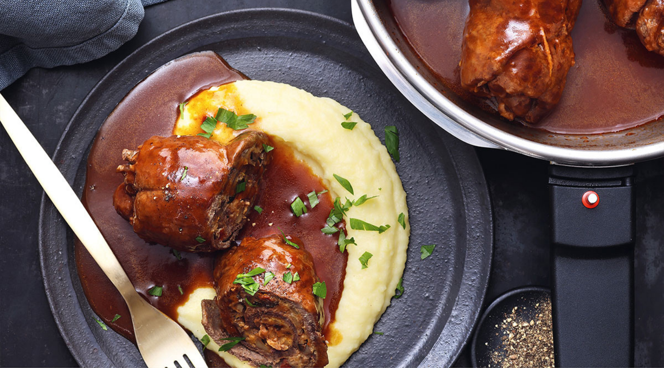 Rinderrouladen mit Oliven