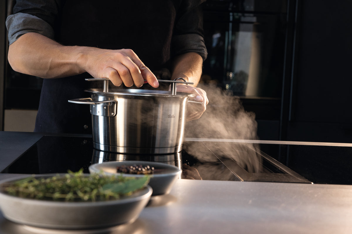 Phi Collection® 4-Pc. Cookware Set with Glass Lids | Fissler