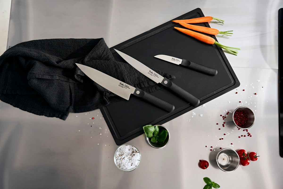 Fissler フィスラー ナイフ　包丁 3本セット　ブレッドナイフ Fissler ProCut 3 piece Set with Chef's knife, Meat slicer and