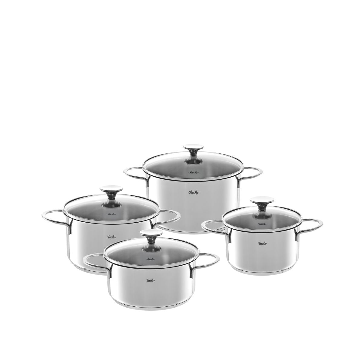 Copenhagen 4-piece Cookware Set with Glass Lid | Fissler