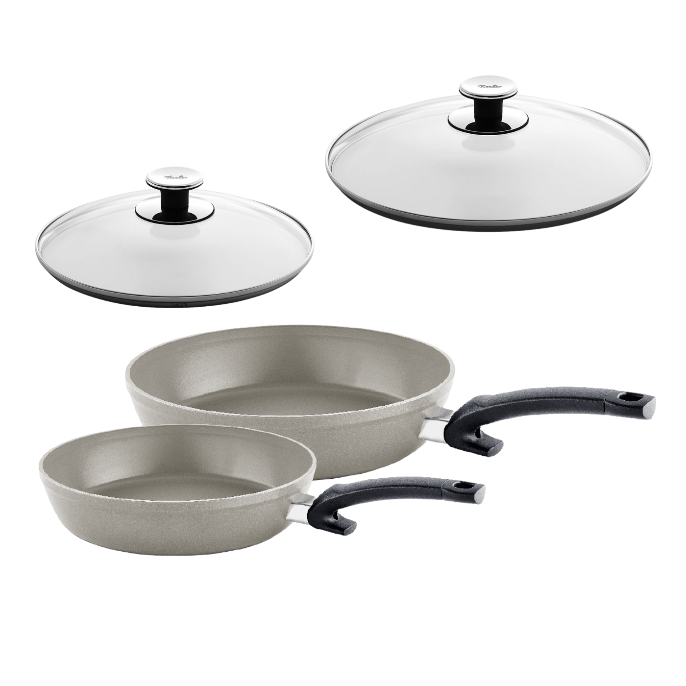 Ceratal® Comfort frying pan set 24 &amp; 28 cm with glass lids