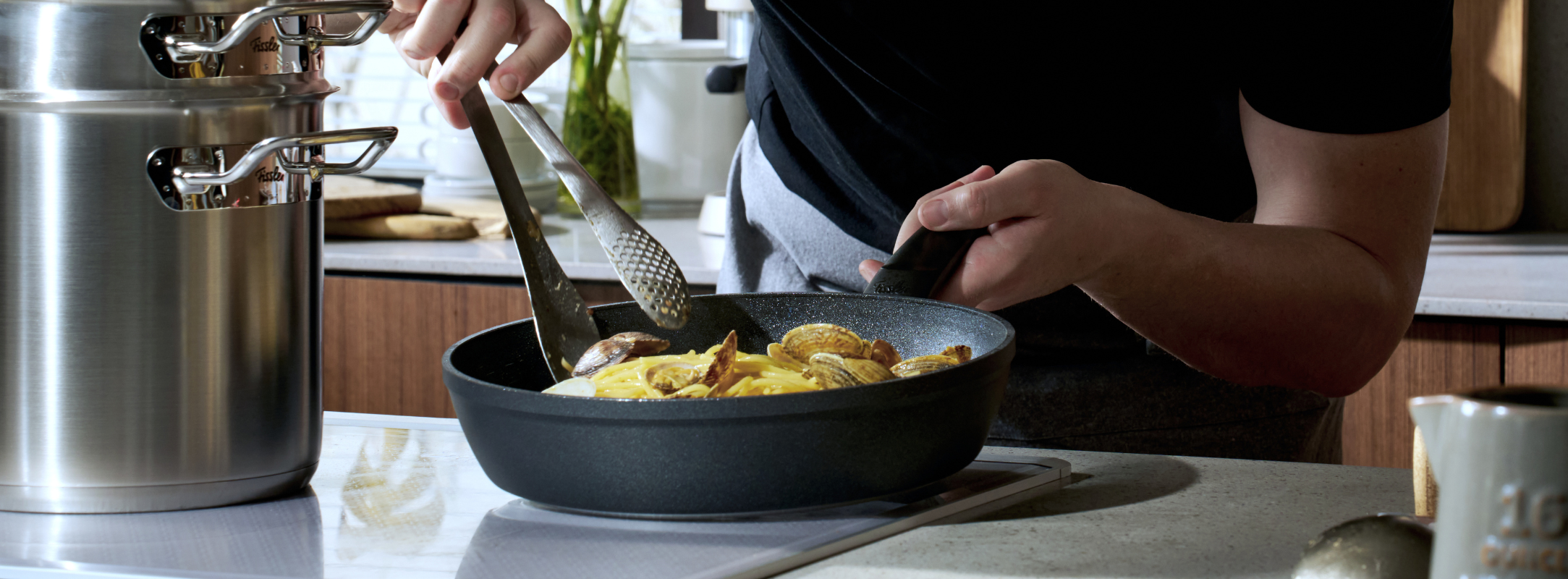 Adamant® pans with scratch-resistant coating | Fissler